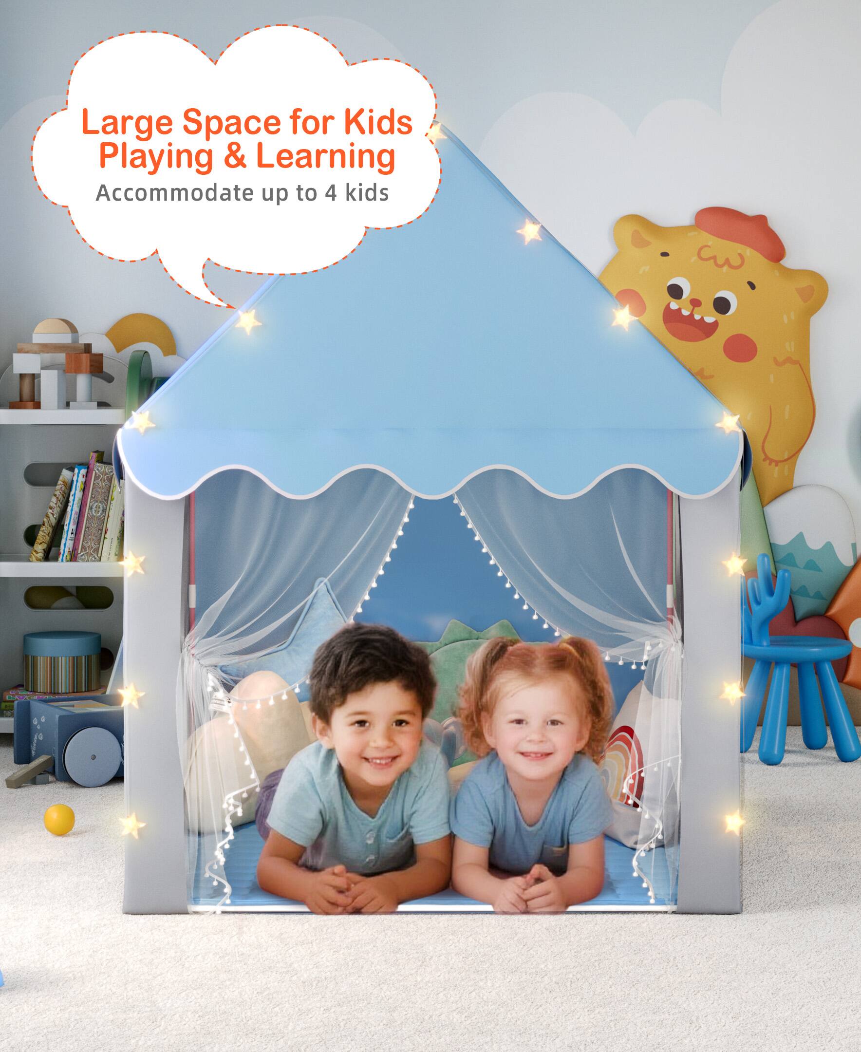 Large Space for Kids Playing & Learning  
Accommodate up to 4 kids