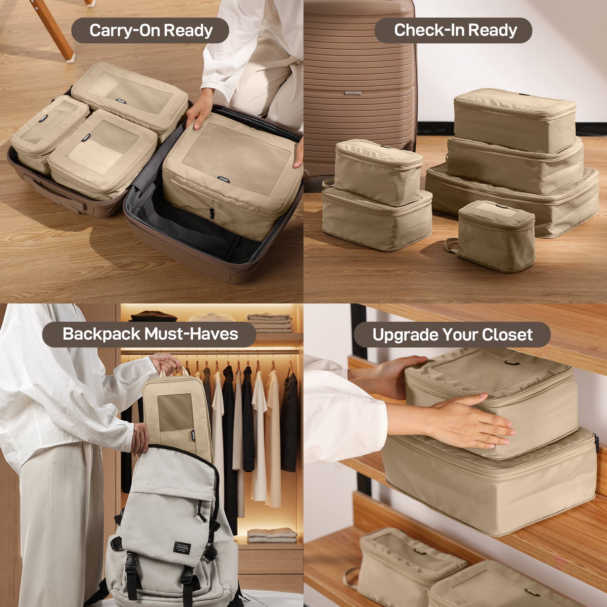 Epicka TripCozy Compression Packing Cubes 4 Set Durable