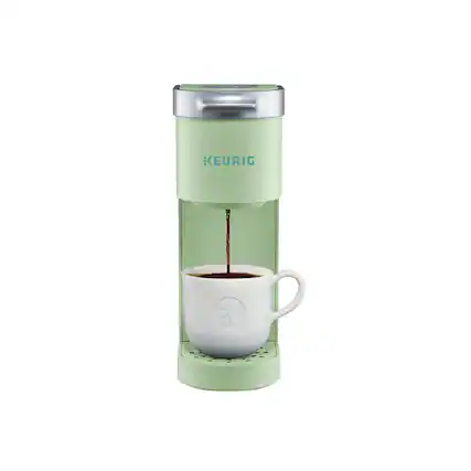 Front. Keurig - Keurig K-Mini Coffee Maker, Single Serve K-Cup Pod Coffee Brewer, 6 to 12 Oz. Brew Sizes, Chill Green - Green.
