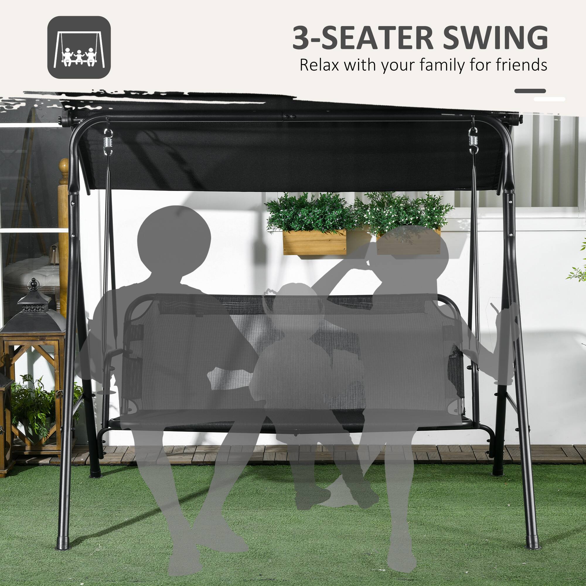 3-SEATER SWING
Relax with your family for friends