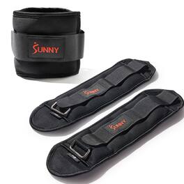 Sunny Health & Fitness - Ankle Weight 1-Pound (Pair) - Black