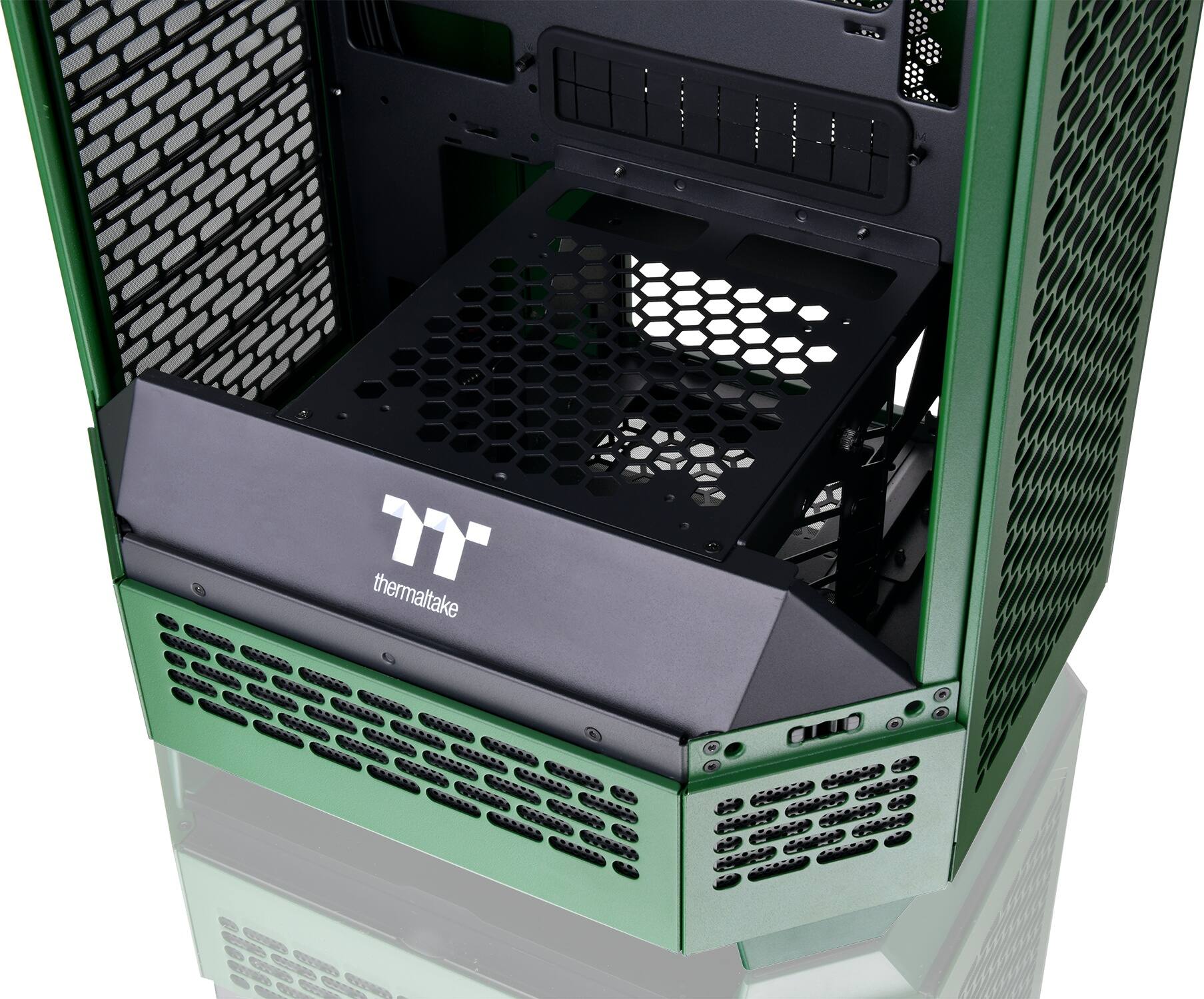 Alt View 28. Thermaltake - The Tower 300 Micro ATX PC Case - Racing Green.