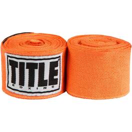 TITLE Boxing - 180" Semi Elastic Mexican Handwraps - Orange