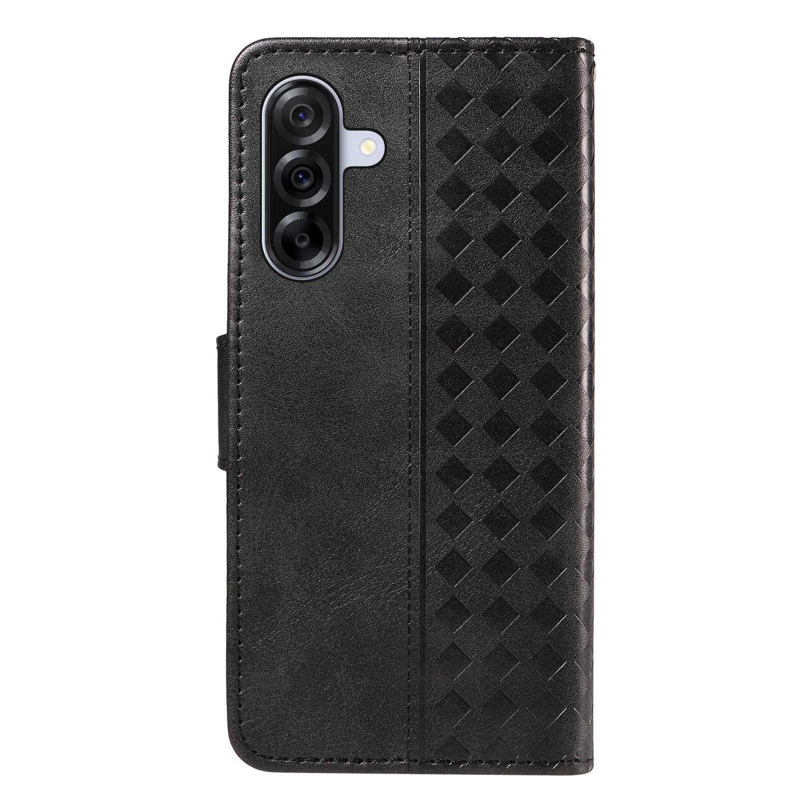 Alt View 4. Dteck - For Samsung Galaxy A17 5G Shockproof Leather Folio Kickstand Card Slots Wallet Case with Strap - Black.
