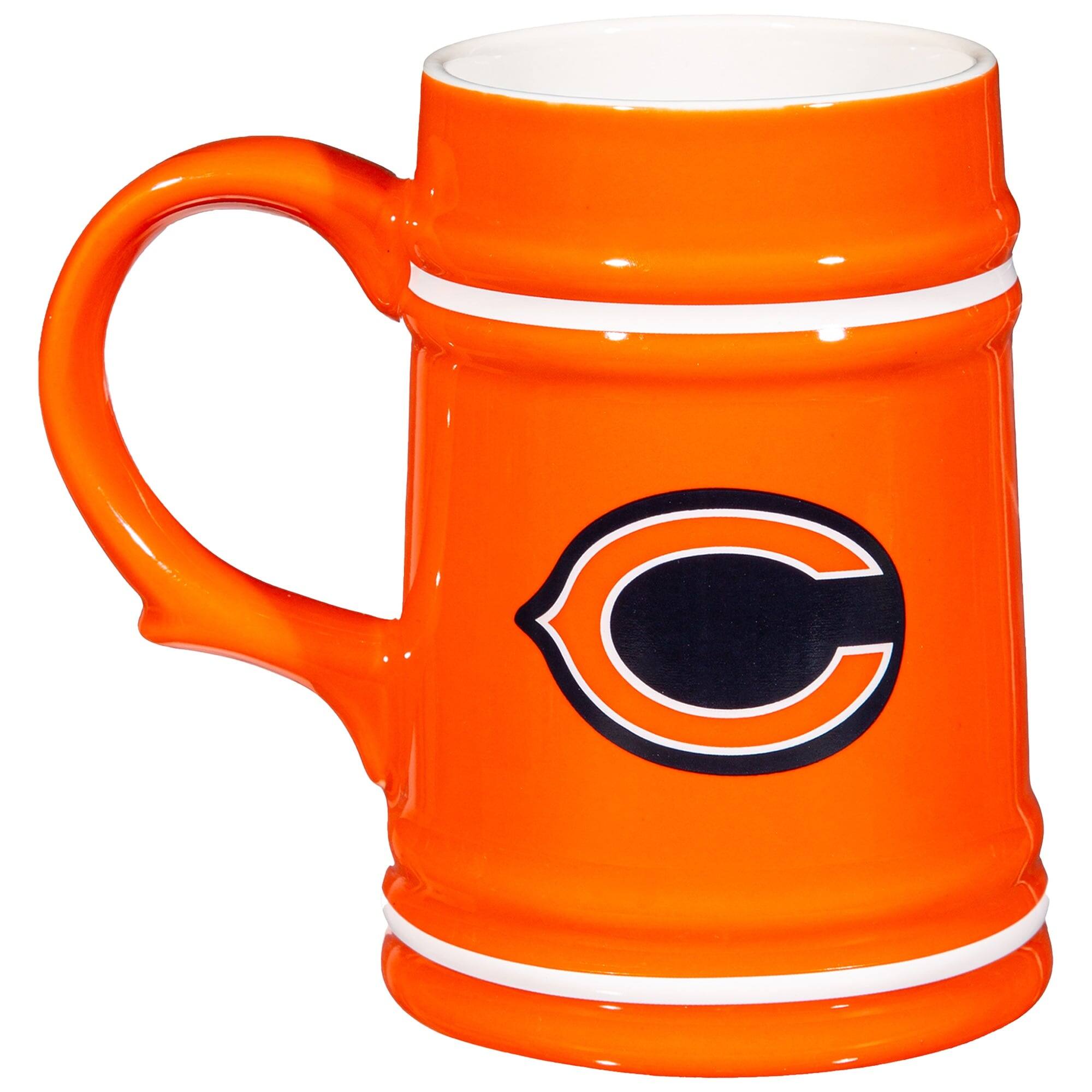 Alt View 1. Evergreen Enterprises - Chicago Bears 24oz. Ceramic Stein Cup with Gift Box - Multicolor.