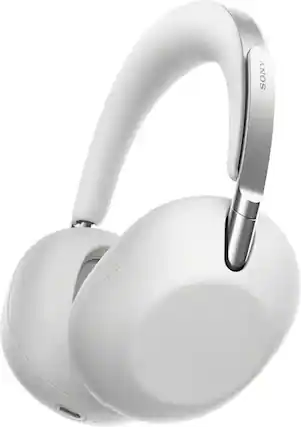 Front. Sony - 1000X THE COLLEXION Wireless Noise Canceling Headphones - Platinum.