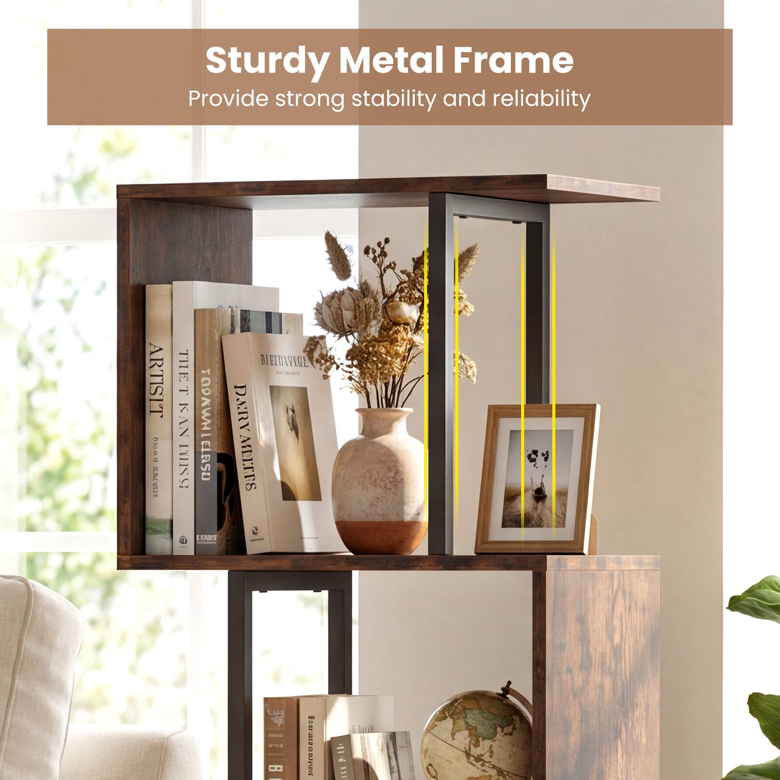 Sturdy Metal Frame  
Provide strong stability and reliability
