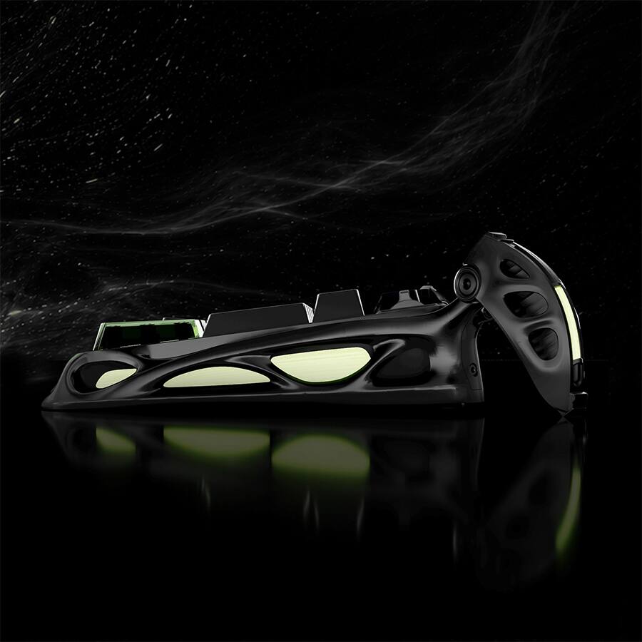 Alt View 2. GravaStar - GravaStar Mercury K98 Pro 98% Wireless Gaming Keyboard – Tri-Mode, Gasket Mount, Hot-Swap, RGB, Numpad, Phantom Black - Phantom Black.
