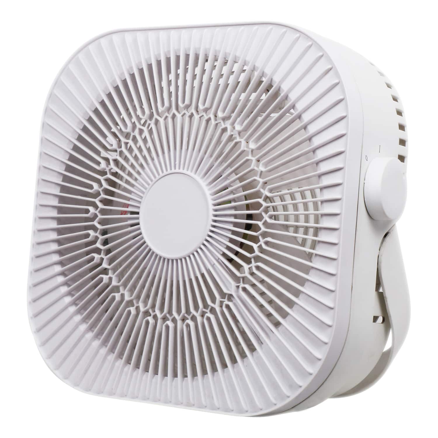 Optimus - 12" 2-Speed 40W Box Fan F-1023 - White