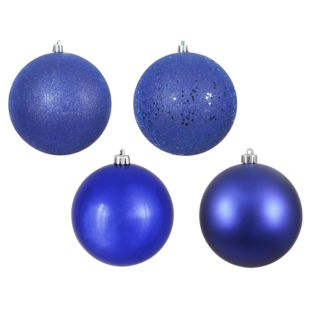 Vickerman - 2.75" CobaltBlue 4 Finish Ball Assorted 20 Box - Multicolor