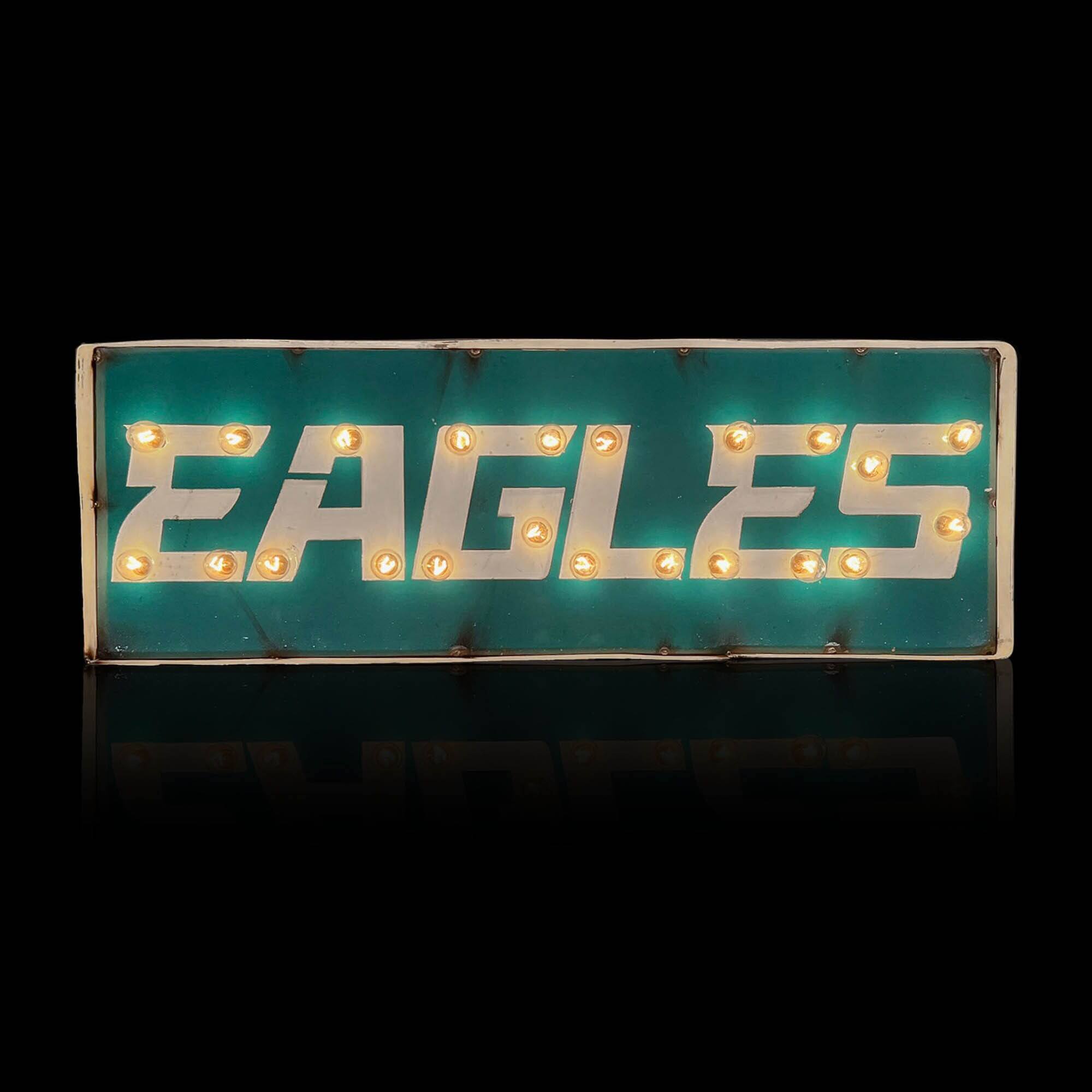 Alt View 1. Imperial - Philadelphia Eagles 25" x 9" Lighted Recycled Metal Street Sign - Multicolor.