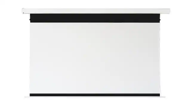 Front. Elite Screens - Elite Screens VMAX Tab-Tension 3 Series 120" Motorized Wall/ Ceiling Projector Screen - White.
