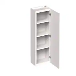 Boyel Living - 21-in W x 42-in H x 12-in D Slim Shaker RTA Kitchen Wall Cabinet with Soft-Close - Snow White