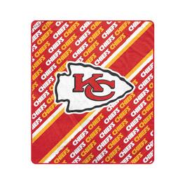 Pegasus - Kansas City Chiefs 60" x 70" Diagonal Lined Wordmark Ultra Soft Blanket - Multicolor