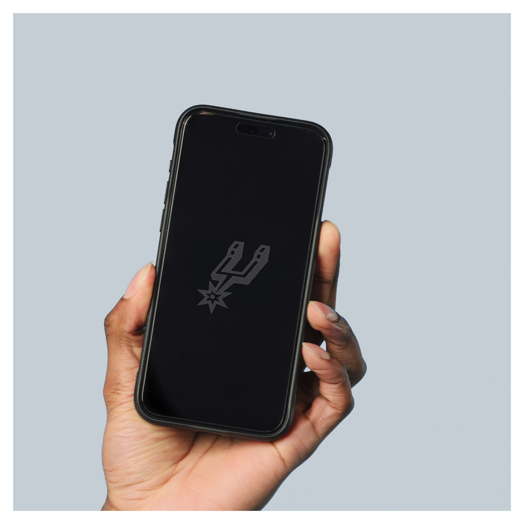 Alt View 3. Screen Skinz - San Antonio Spurs iPhone Clear Screen Protector - 15 Plus/15 Pro Max/16 Plus - Multicolor.