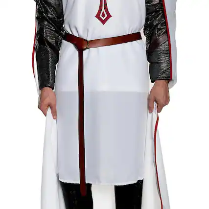 Front. Underwraps - Medieval Brown Faux Leather Belt Adult Costume Accessory - Brown.