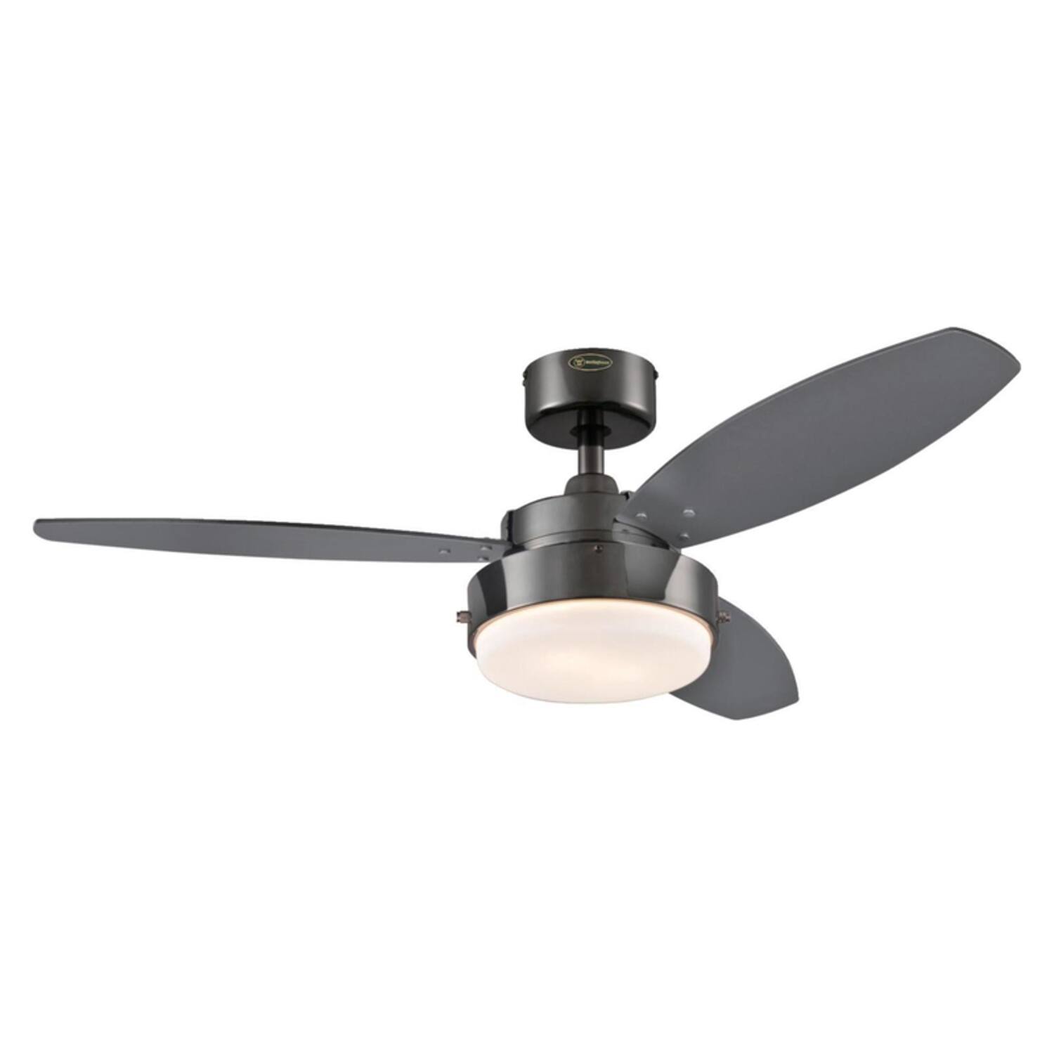 Angle. Westinghouse - Westinghouse Alloy 42 in. Gun Metal Black LED Indoor Ceiling Fan.