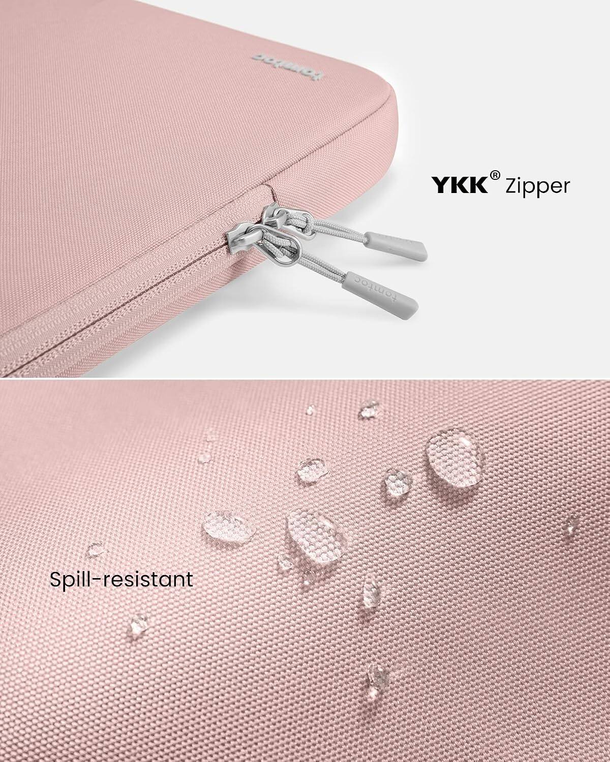 YKK® Zipper  
Spill-resistant