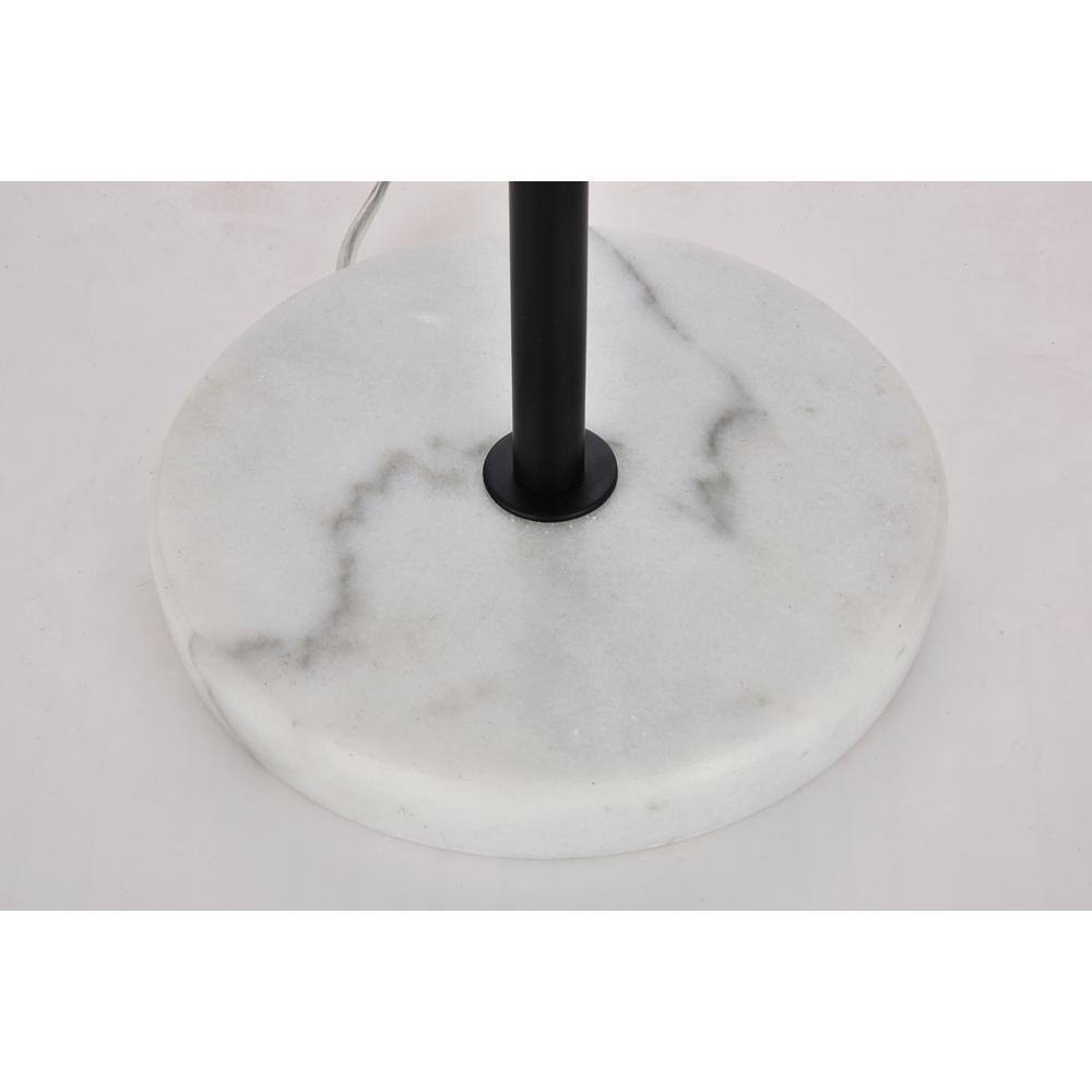 Back. Living District - Eclipse 2 Lights Black Table Lamp With Clear Glass - Black And Clear.