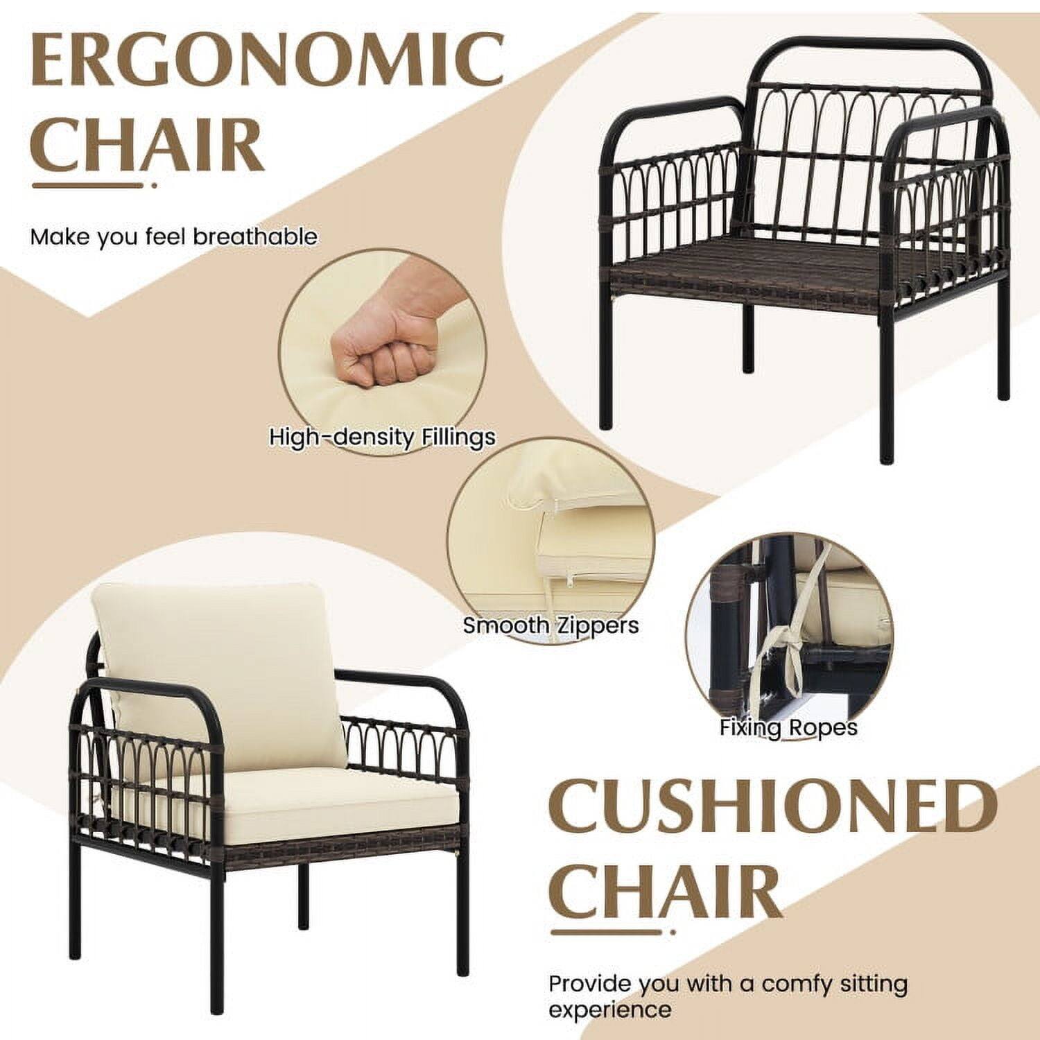 ERGONOMIC CHAIR  
Make you feel breathable  
- High-density Fillings  
- Smooth Zippers  
- Fixing Ropes  

CUSHIONED CHAIR  
Provide you with a comfy sitting experience