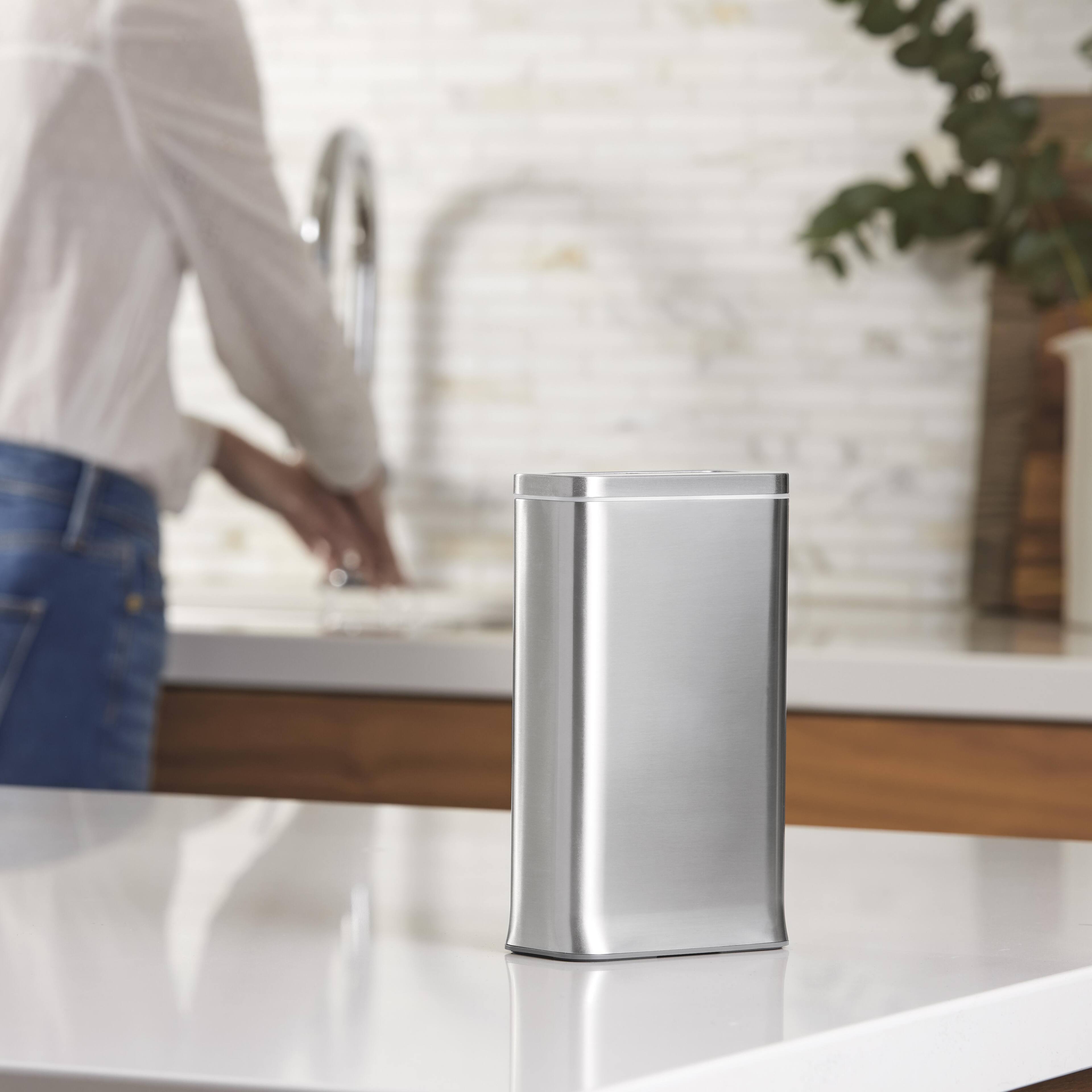 Alt View 12. simplehuman - Cleanstation Phone Sanitizer with UV-C Light - Brushed Stainless Steel.