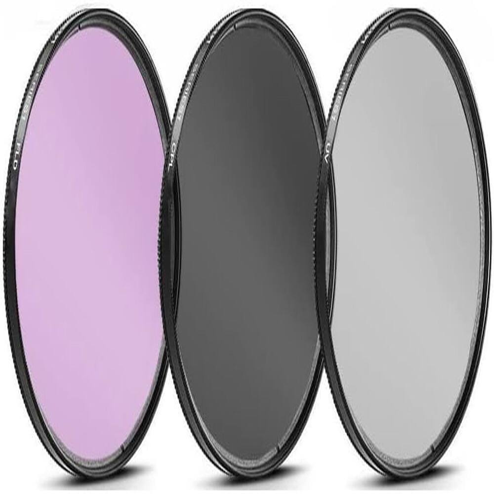 Back. Schertz - Ultra Deluxe Lens Kit for Sony Alpha A5000–A6500 & A7c – 7pc 40.5mm Filter Set + 40.5mm Wide Angle Lens.