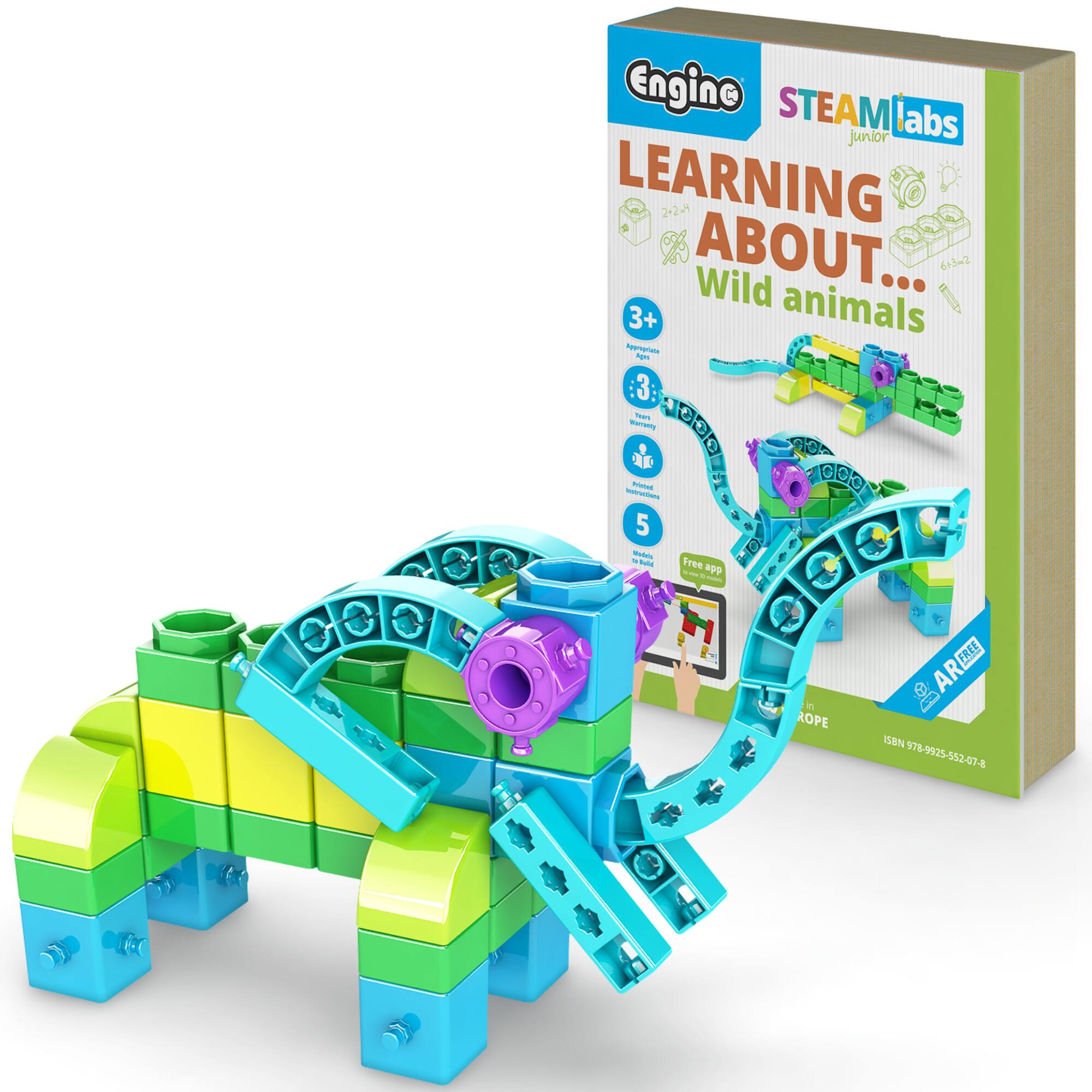Engine STEAMlabs junior LEARNING ABOUT... Wild animals 3+ Approplate Ips

Tears Namenty M Printed Instructions 5 Wede's 10 Mef Free dde WHAT T nutridels, in ROPE

ARO FREE ISBN 978-9925-552-07-8