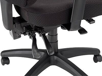 Alt View 8. Tempur-Pedic - Tempur-Pedic TP4000 Ergonomic Fabric Swivel Task Chair, Black (TP4000) - Black.