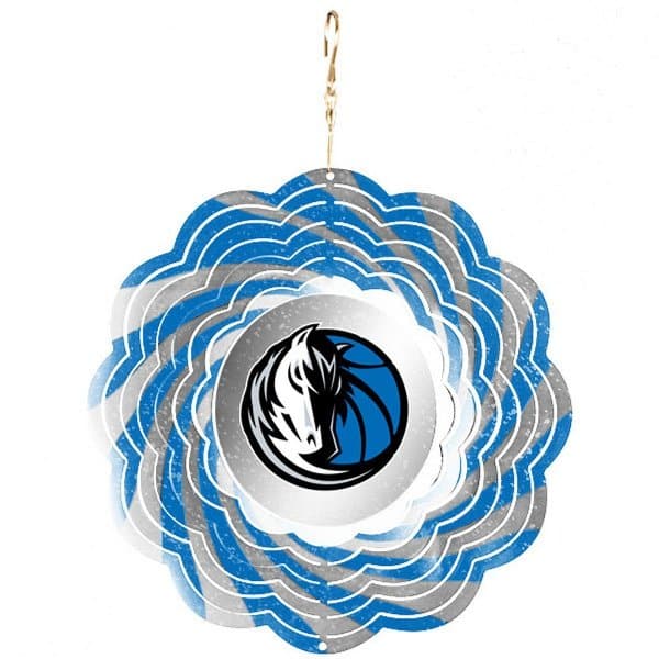 Evergreen Decor - Dallas Basketball Mavericks NBA 10 inch Garden Hanging Wind Spinner - Multi