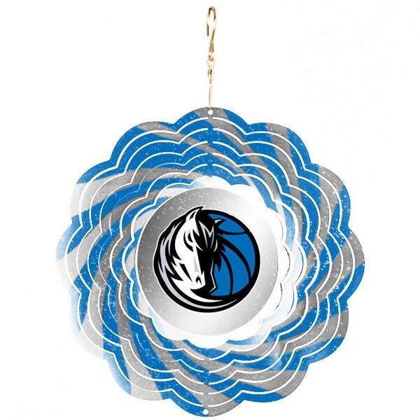 Front. Evergreen Decor - Dallas Basketball Mavericks NBA 10 inch Garden Hanging Wind Spinner - Multi.