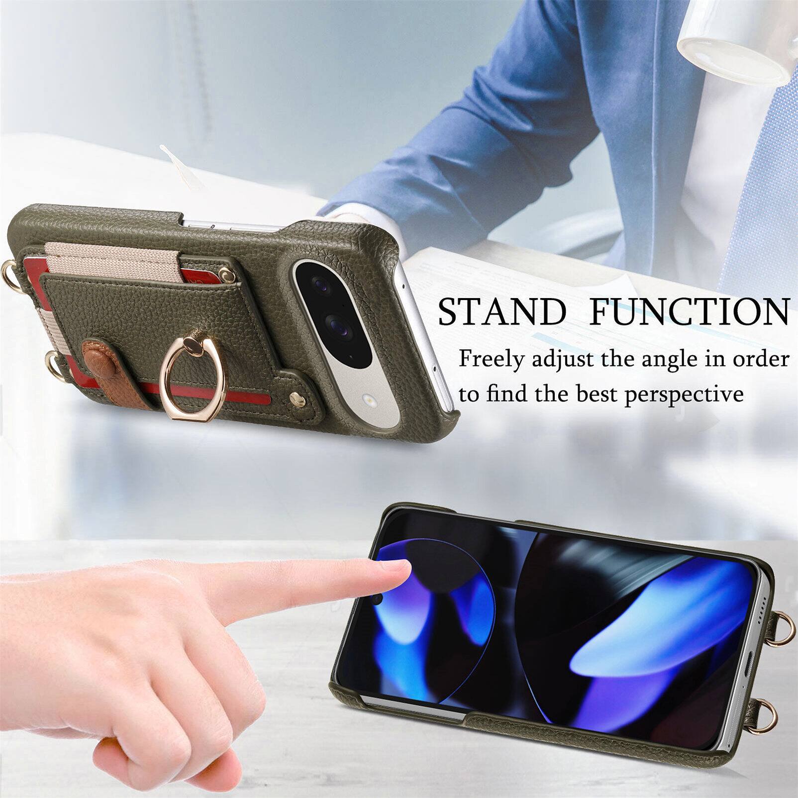 STAND FUNCTION  
Freely adjust the angle in order to find the best perspective