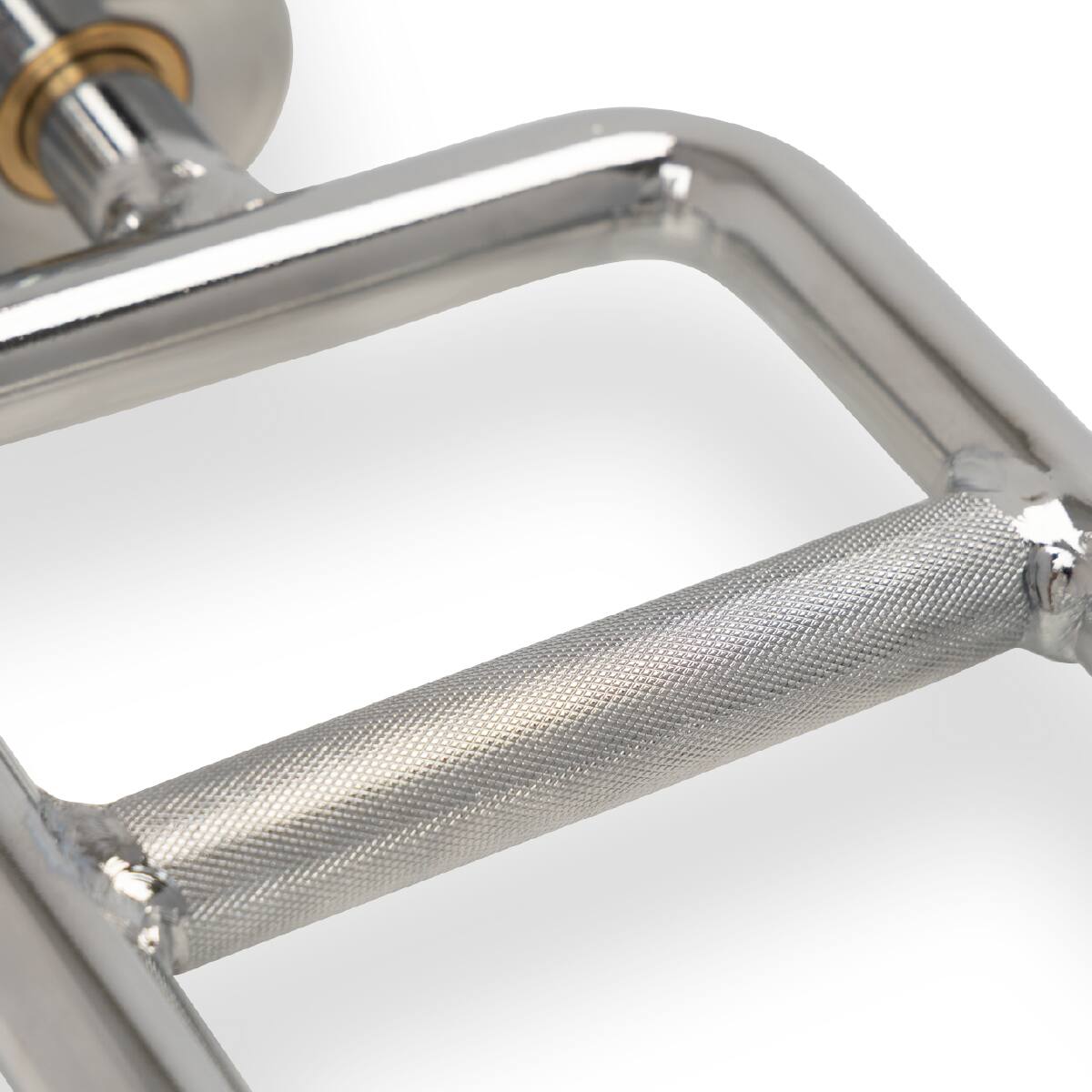 Angle. Sunny Health & Fitness - Olympic Tricep Bar with Spin-Lock Ring Collars - Silver.