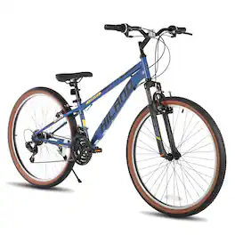 HILAND - Vortex 26" Mountain Bike - Shimano 21-Speed - Front Suspension - Beginner Friendly MTB for Trails - Blue