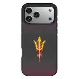 Keyscaper - NCAA - Arizona State Sun Devils Bump Case with 8.2ft Drop Protection - 16 Pro Max - Black