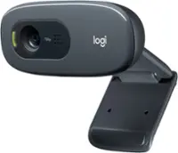 Logitech - C270 720 Webcam with Noise-Reducing Mics - Black - Front_Zoom