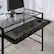 Alt View 12. OSP Home Furnishings - Zephyr Computer Desk - Clear/Black.