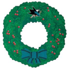 Fan Creations - San Jose Sharks 16'' Team Wreath Sign - Green