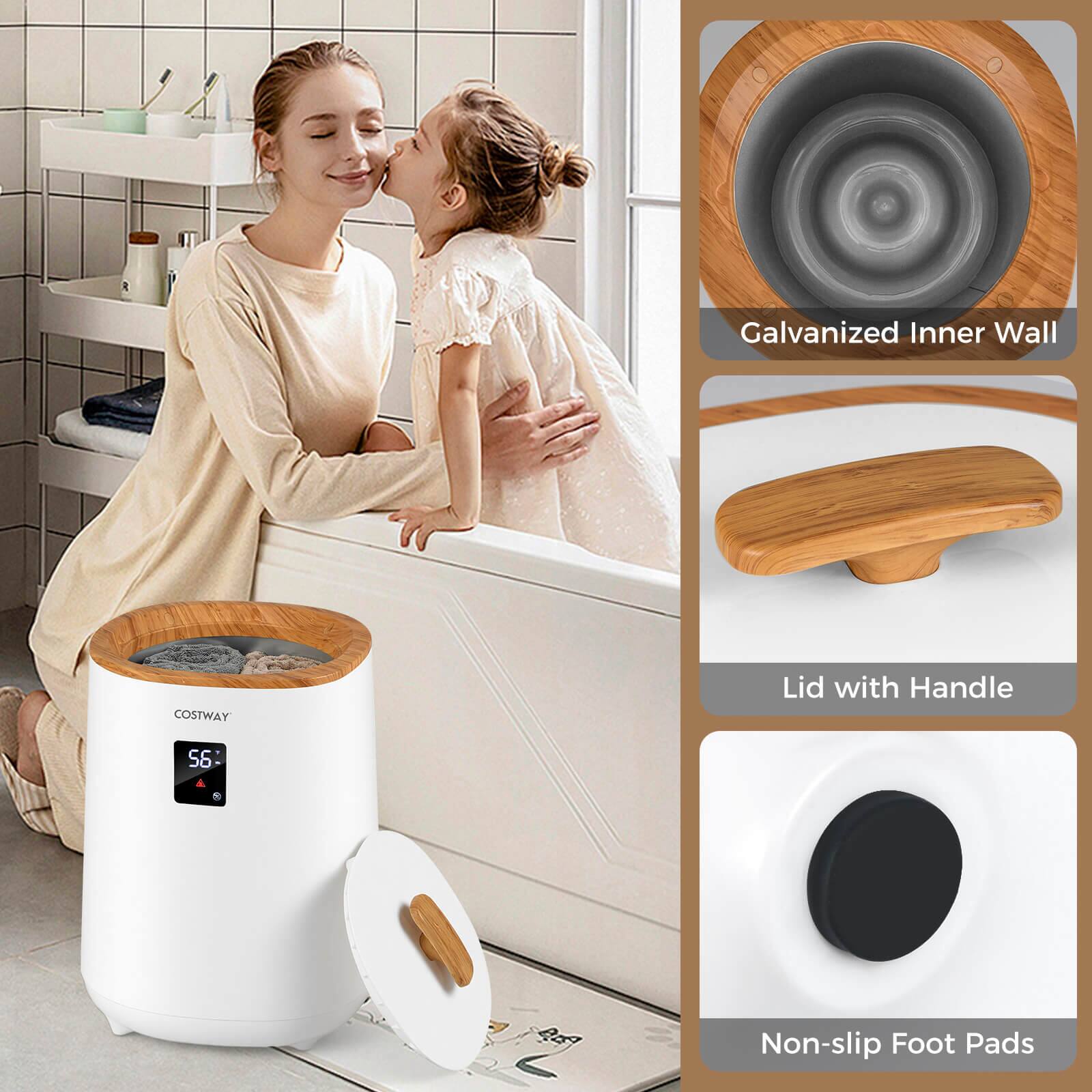 Galvanized Inner Wall  
Lid with Handle  
Non-slip Foot Pads