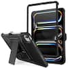 Front. DTTO - iPad Pro 11 inch Case for M5/M4 (2025/2024) , with Built-in Screen Protector & Kickstand, Shockproof Cover - Black.