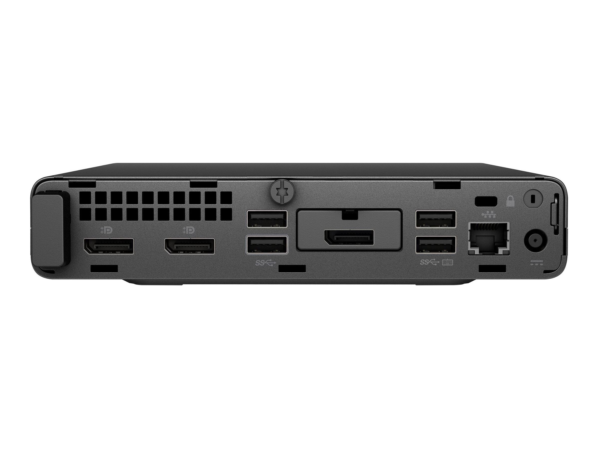 Alt View 2. HP - ProDesk 600 G5 Intel Core i5-9500T 2.2 GHz up to 3.7 GHz 8GB DDR4 256GB SSD Windows 11 Pro Desktop - Black.