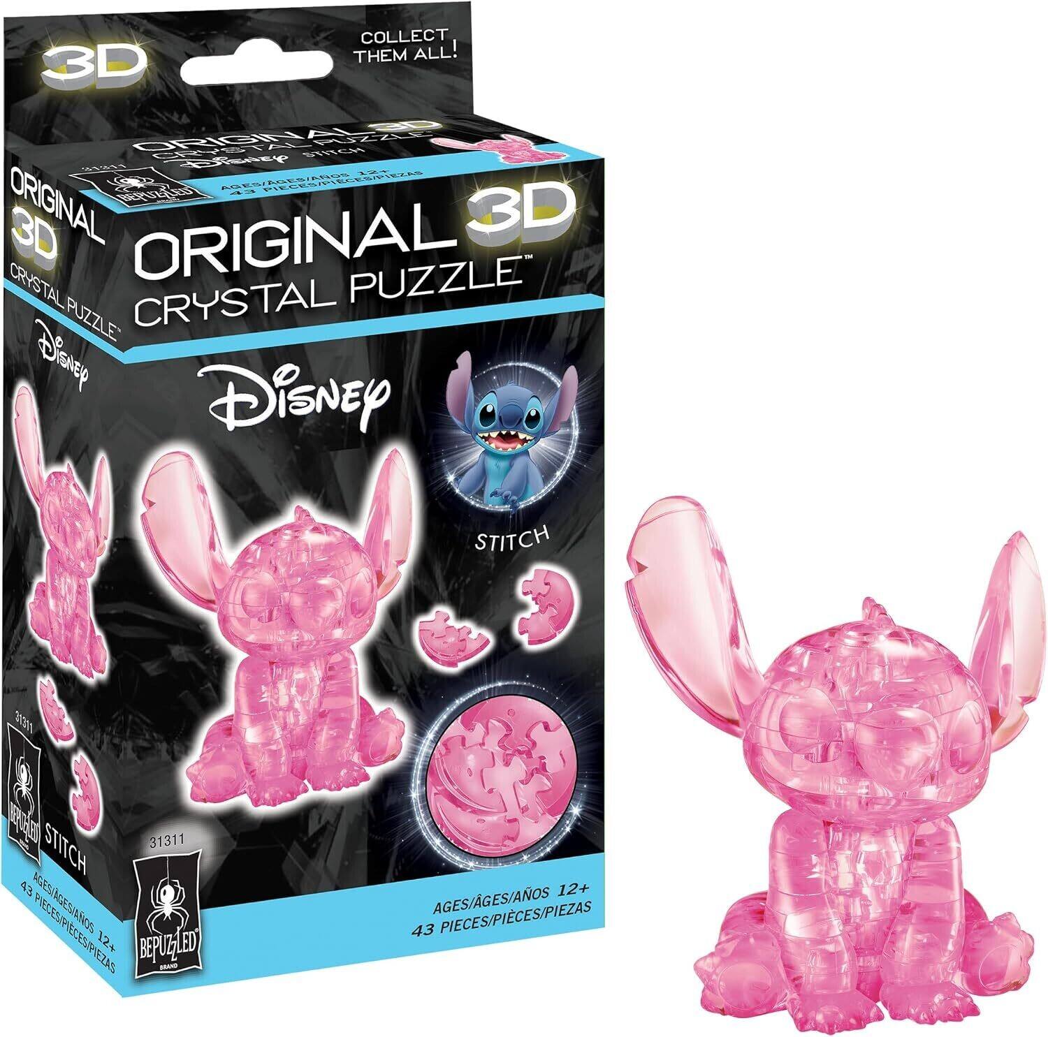 COLLECT THEM ALL!  
3D ORIGINAL  
STITCH ORIGINAL  
3D ORIGINAL PUZZLE  
CRYSTAL PUZZLE  
Disney  
STITCH  
31311  
REPUIBLED  
31311 STITCH  
43 AGES/AGES/AOS PIECES/PICES/PIEZAS  
12+  
BEPUZZLED BRAND  
12+ AGES/GES/AOS  
43 PIECES/PICES/PIEZAS