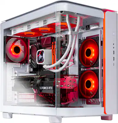 Skytech Gaming - KING95 Gaming PC - AMD Ryzen 7 9700X - 32GB Memory - NVIDIA RTX Geforce 5070 - 2TB NVMe SSD - White