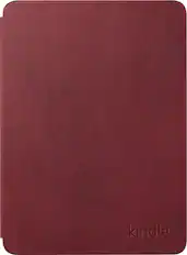 Front. Amazon - Kindle Paperwhite/Colorsoft Case, Premium Leather, Foldable Lightweight Cover - Ruby.