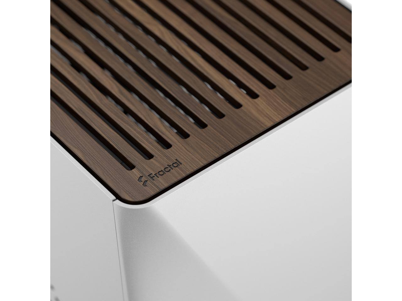 Alt View 3. Fractal Design - Fractal Design Era 2 Silver Anodized Aluminum/Steel Mini-ITX Compact Small Form Factor PC Case - Silver.