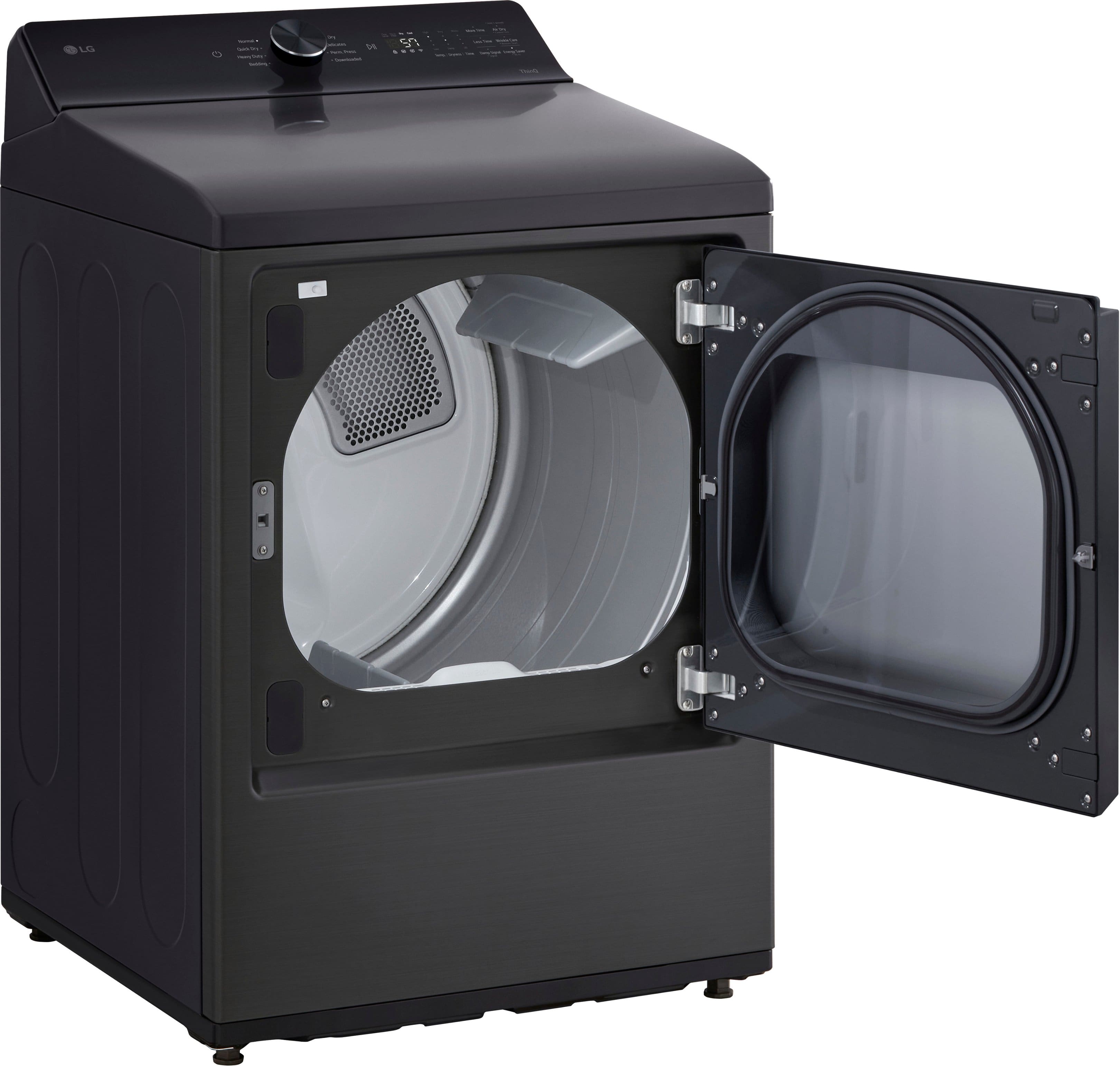 Alt View 15. LG - 7.3 Cu. Ft. Smart Gas Dryer with Sensor Dry - Custom Panel Ready.