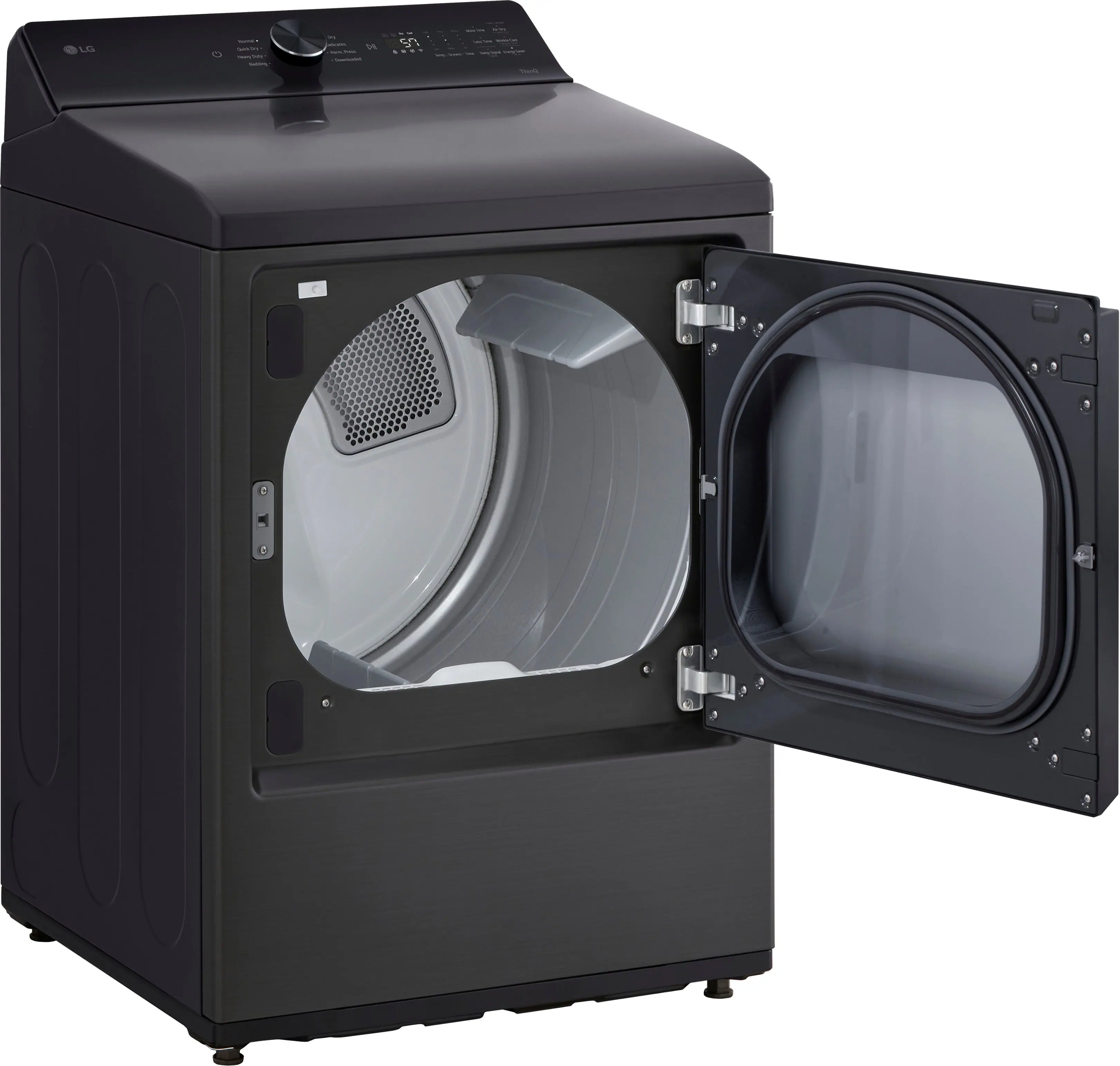 Alt View 15. LG - 7.3 Cu. Ft. Smart Gas Dryer with Sensor Dry - Custom Panel Ready.