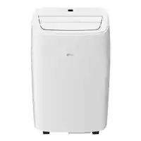 LG - 300 Sq. Ft. Smart Portable Air Conditioner 7,300 BTU - White - Front_Zoom