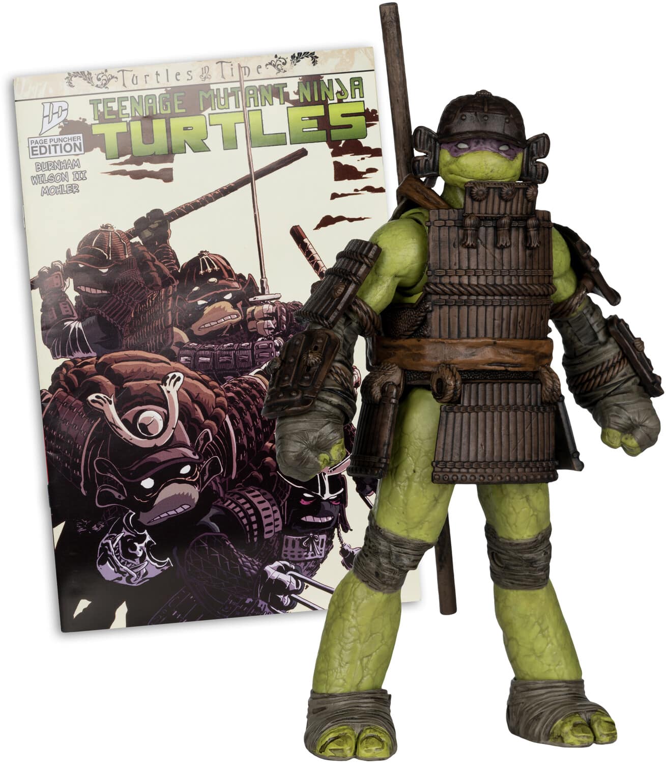 McFarlane Toys - Teenage Mutant Ninja Turtles - Page Punchers - Donatello 5" Action Figure with Turtles in Time Comic - COLLECTIBLES - Multicolor