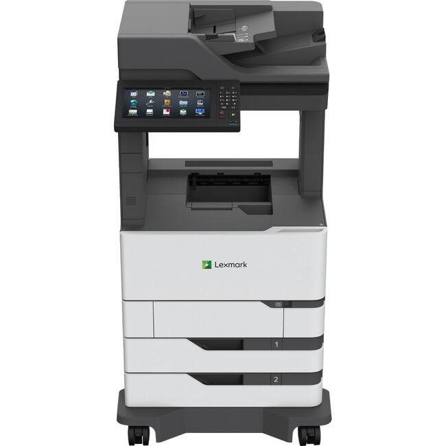 Front. Lexmark - Lexmark MX820 MX822ade Laser Multifunction Printer-Monochrome-Copier/Fax/Scanner-55 ppm Mono Print-1200x1200 - Monochrome.