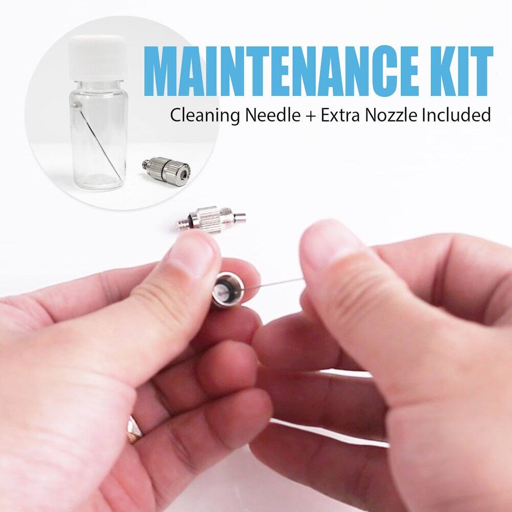 MAINTENANCE KIT  
Cleaning Needle + Extra Nozzle Included